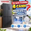 Tủ lạnh Toshiba 4 cánh (Multi Door) có làm đá tự động không?