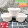 Chậu Trắng Lùn Loại Nhỏ 12x6cm