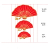 Set 3 Quạt Đỏ ( Mẫu 1 )