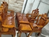Bộ bàn ghế gỗ lim đục rồng
