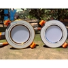 Âm trần 7W 3 màu đế tản D90 viền trắng-vàng