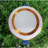 Âm trần 7W 3 màu đế tản D90 viền trắng-vàng