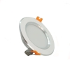 Đèn led âm trần đế mỏng đổi màu 7W viền bạc