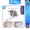 Đèn led âm trần đế mỏng đổi màu 7W viền bạc