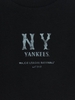 Áo Croptop MLB Women's Basic Coopers Logo Slim Crop Functional Short Sleeve T-Shirt New York Yankees Black