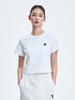 Áo Croptop MLB Women's Basic Crop Short Sleeve T-Shirt New York Yankees White