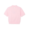 Áo Croptop MLB Korea Women's Heart Cleveland Guardians Pink