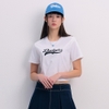 Áo Croptop MLB Korea Women's Basic Varsity Cultive LA Dodgers White