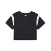 Áo Croptop MLB Korea Women's Varsity New York Yankees Black