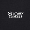 Áo Croptop MLB Korea Women's Varsity New York Yankees Black