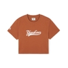 Áo Croptop MLB Korea Women's Basic Varsity Cultive New York Yankees Brown
