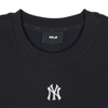 Áo Croptop MLB Korea Basic Small Logo New York Yankees Black