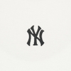 Áo Croptop MLB Korea Basic Small Logo New York Yankees Ivory
