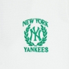 Áo Croptop MLB Korea Women's Sportive Varsity Half Zip Up New York Yankees Ivory