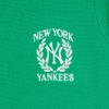 Áo Croptop MLB Korea Women's Sportive Varsity Half Zip Up New York Yankees Green