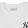 Áo Croptop MLB Korea Women's Street Small Logo New York Yankees White