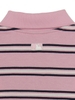 Áo Croptop MLB Women's Varsity Stripe Crop Collar T-Shirt Boston Red Sox Pink