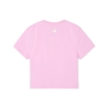 Áo Croptop MLB Women's Mono Block Slim Crop T-Shirts New York Yankees Pink
