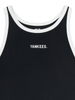 Áo Croptop MLB Women's Varsity Vintage Slim Crop Nashi T-Shirt New York Yankees Black