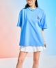 Áo Thun MLB Classic Monogram Big Logo Short Sleeve LA Dodgers L.Cobalt Blue