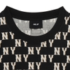 Áo MLB Classic Monogram Front Panel Pattern Short Sleeve T-Shirt New York Yankees Black