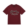 Áo Thun MLB Cursive Overfit Boston Red Sox Wine
