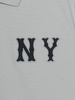 Áo Polo MLB Basic Coopers Logo Overfit Collar T-Shirt New York Yankees Grey