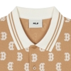 Áo Polo MLB Korea Classic Mono Front Pattern Collar Boston Red Sox Camel