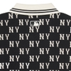 Áo Polo MLB Korea Classic Mono Front Pattern Collar New York Yankees Black