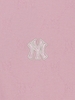 Áo Polo MLB Women's Dia Mono Tonton Jacquard Collar T-Shirt New York Yankees Pink