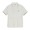 Áo Polo MLB Dia Mono Jacquard Collar T-Shirt New York Yankees Ivory