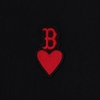 Áo Polo MLB Heart Small Logo Comfortable Fit Boston Red Sox Black