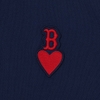 Áo Polo MLB Heart Small Logo Comfortable Fit Boston Red Sox Navy