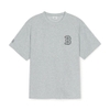 Áo Thun MLB Basic Street Logo Overfit Short Sleeve T-Shirt Boston Red Sox Grey