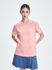 Áo Thun MLB Basic Comfortable Fit Short Sleeve T-Shirt Cleveland Guardians Peach