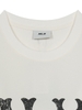 Áo Thun MLB Basic Coopers Logo Mega Overfit Functional Short Sleeve T-Shirt New York Yankees Ivory