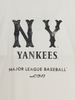 Áo Thun MLB Basic Coopers Logo Mega Overfit Functional Short Sleeve T-Shirt New York Yankees Ivory