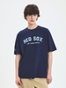Áo Thun MLB Varsity Big Logo Overfit Short Sleeve T-Shirt Boston Red Sox Navy