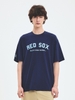 Áo Thun MLB Varsity Big Logo Overfit Short Sleeve T-Shirt Boston Red Sox Navy