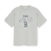 Áo Thun MLB Basic Big Logo Mega Overfit Functional Short Sleeve T-Shirt Boston Red Sox Grey