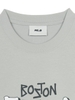 Áo Thun MLB Basic Big Logo Mega Overfit Functional Short Sleeve T-Shirt Boston Red Sox Grey