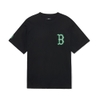 Áo Thun MLB Checkerboard Clipping Logo Boston Red Sox Black