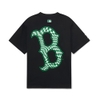 Áo Thun MLB Checkerboard Clipping Logo Boston Red Sox Black