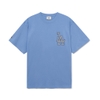 Áo Thun MLB Checkerboard Clipping Logo LA Dodgers L.Cobalt Blue