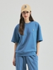 Áo Thun MLB Korea Basic Small Logo Man To Man Boston Red Sox Indigo