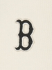 Áo Thun MLB Korea Basic Small Logo Man To Man Boston Red Sox Cream