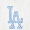 Áo Thun MLB Korea Denim Like Mono Big Lux LA Dodgers White