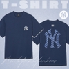 Áo Thun MLB Korea Denim Like Mono Big Lux New York Yankees Navy