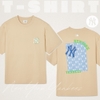 Áo Thun MLB Korea Monative T-Shirt New York Yankees Beige