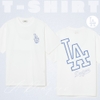 Áo Thun MLB Korea Basic Mega Logo LA Dodgers White